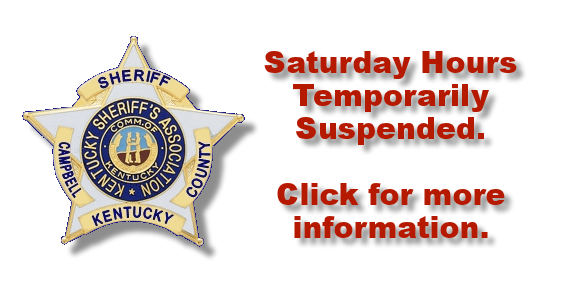 Saturday Hours Suspended.
